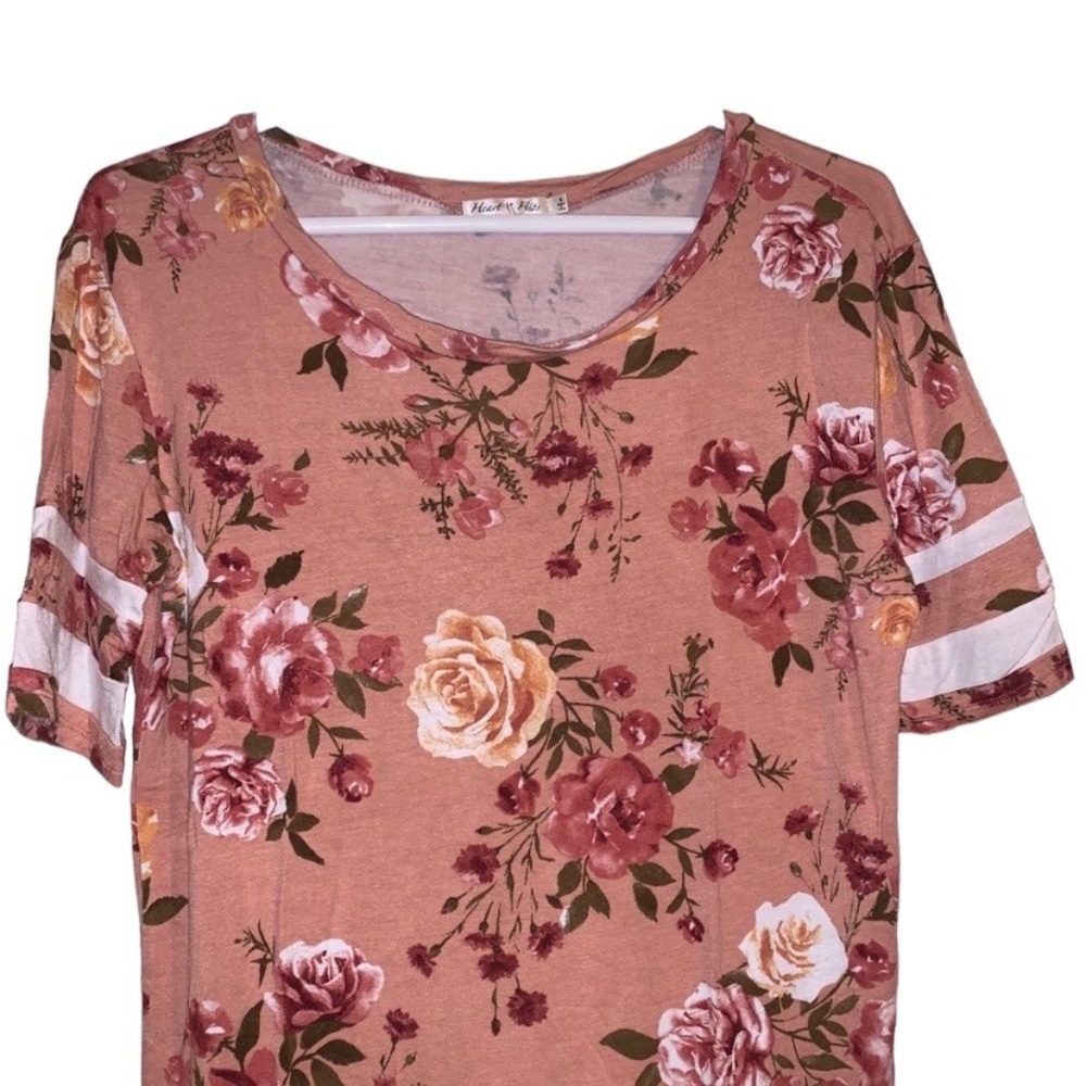 Heart and hips floral shirt